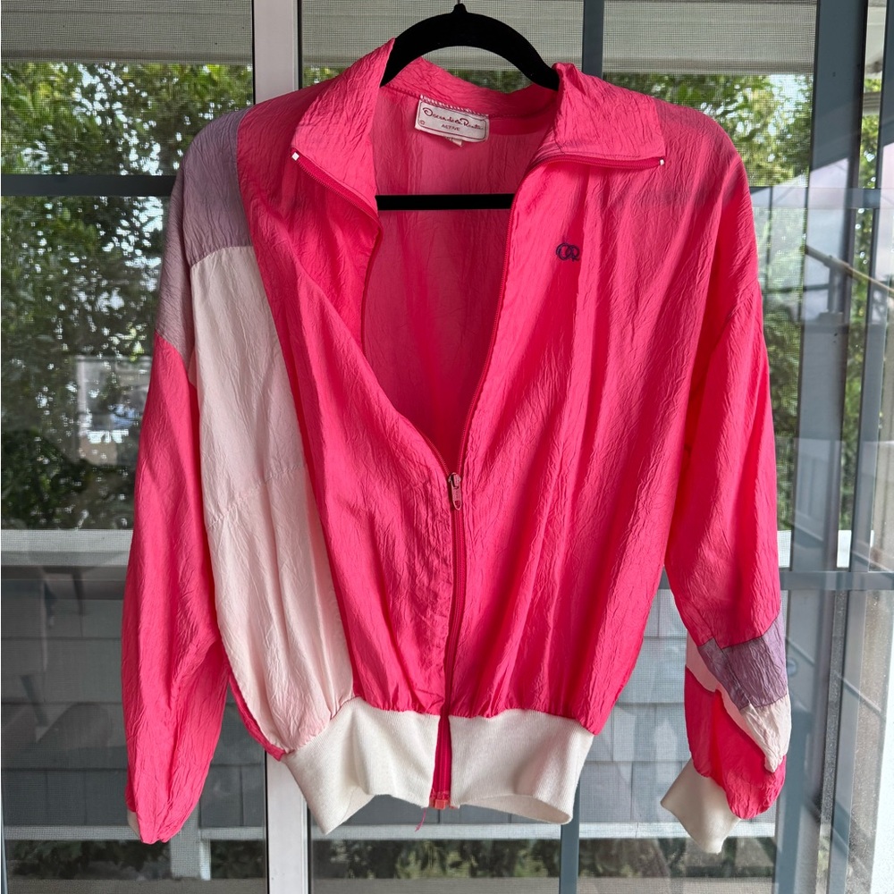 VINTAGE Oscar de la Renta Active Windbreaker Jacket